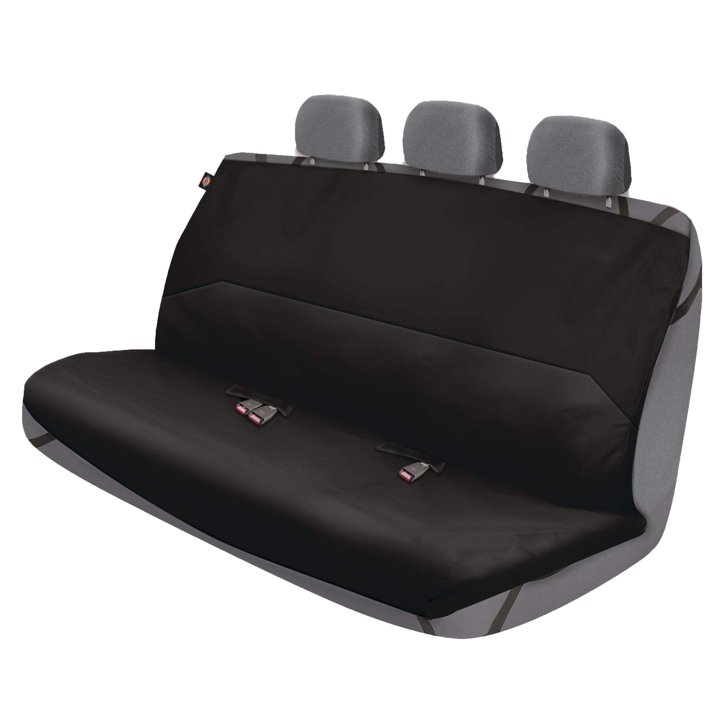 Dickies Puncture Resist Back Bench Seat Cover, Black Front_Three_Fourths_Angled_Left