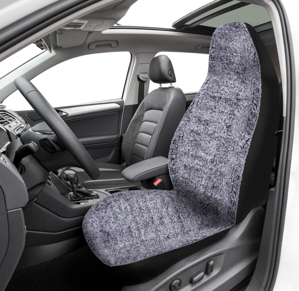 AutoTrends High Back Sherpa Seat Cover, Dark Grey Canadian Tire