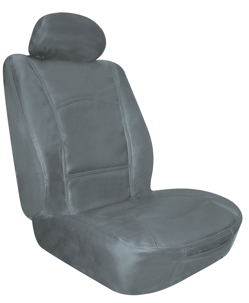Leather Low Back Grey Seat Cover Canadian Tire