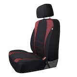 Dickies Hawker Truck Seat Cover Kit for Front & Rear Seats, Black/Red Front_Three_Fourths_Angled_Left
