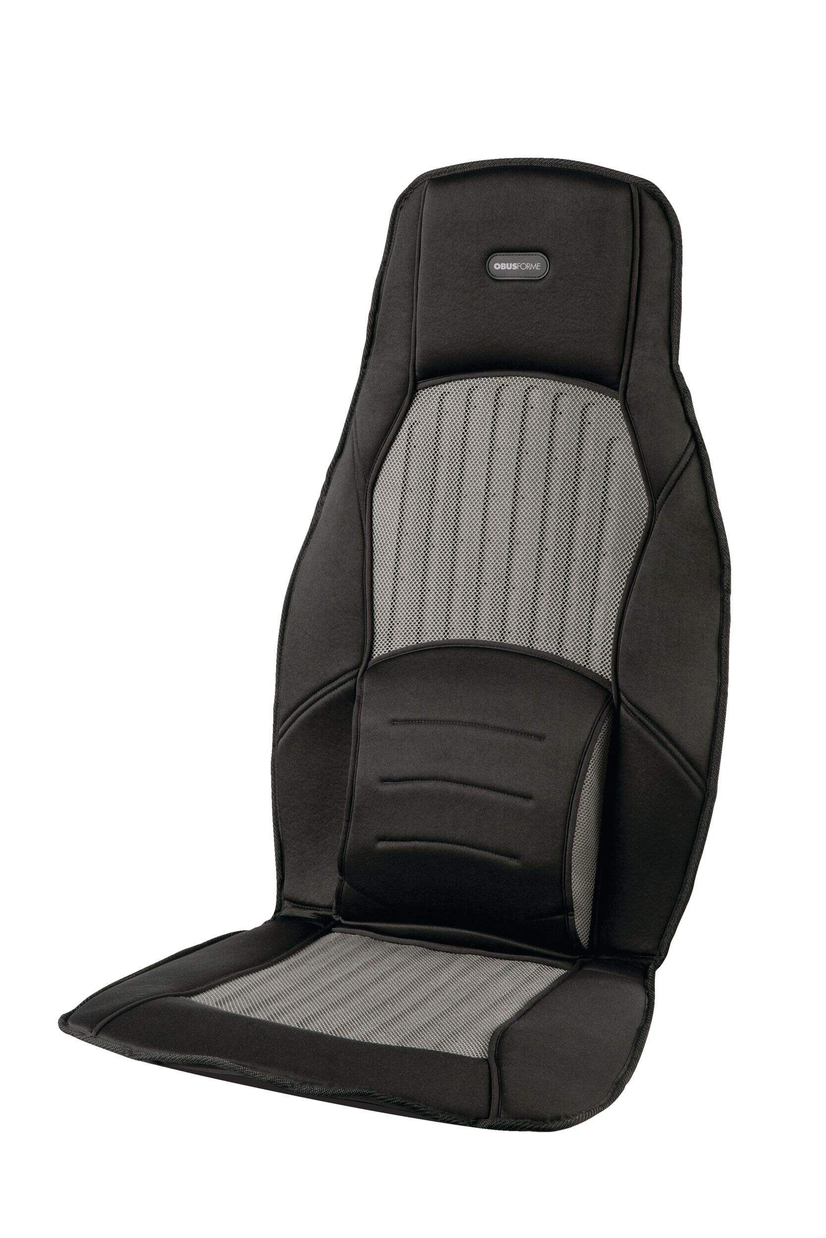 ObusForme Six-Motor Travel Cushion with Heat/Cool & Vibration Functions Front_Three_Fourths_Angled_Left
