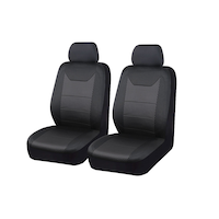 AutoTrends 3D Embossed Seat Cover, 2-pk Front_Three_Fourths_Angled_Left