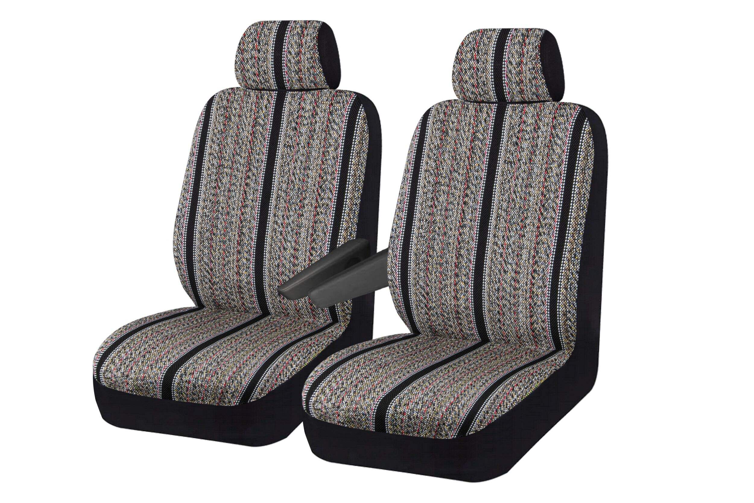 AutoTrends Saddle Blanket Seat Cover, 2-pk Front_Three_Fourths_Angled_Left