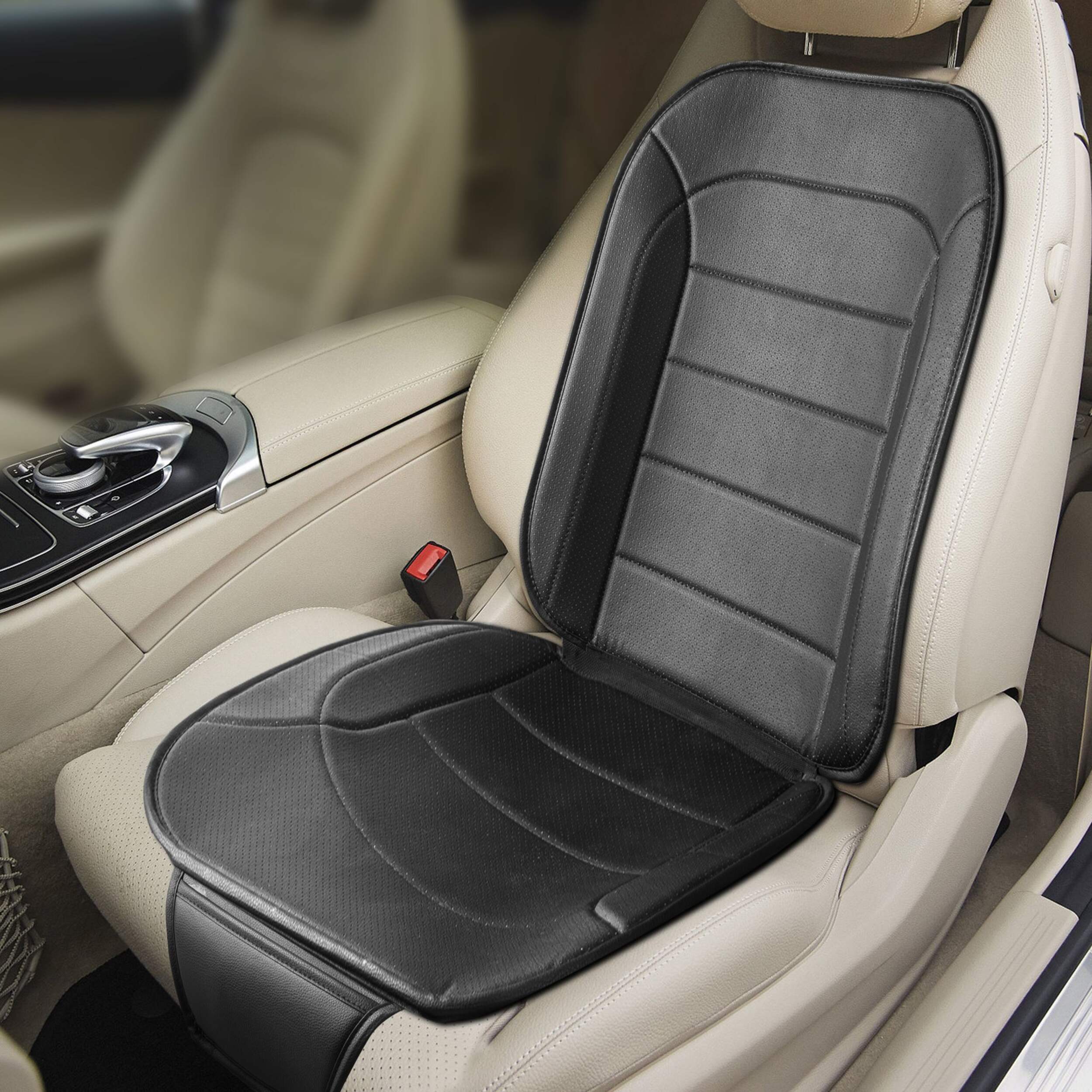 AutoTrends Faux Leather Full Seat Cushion with Buckles Canadian Tire