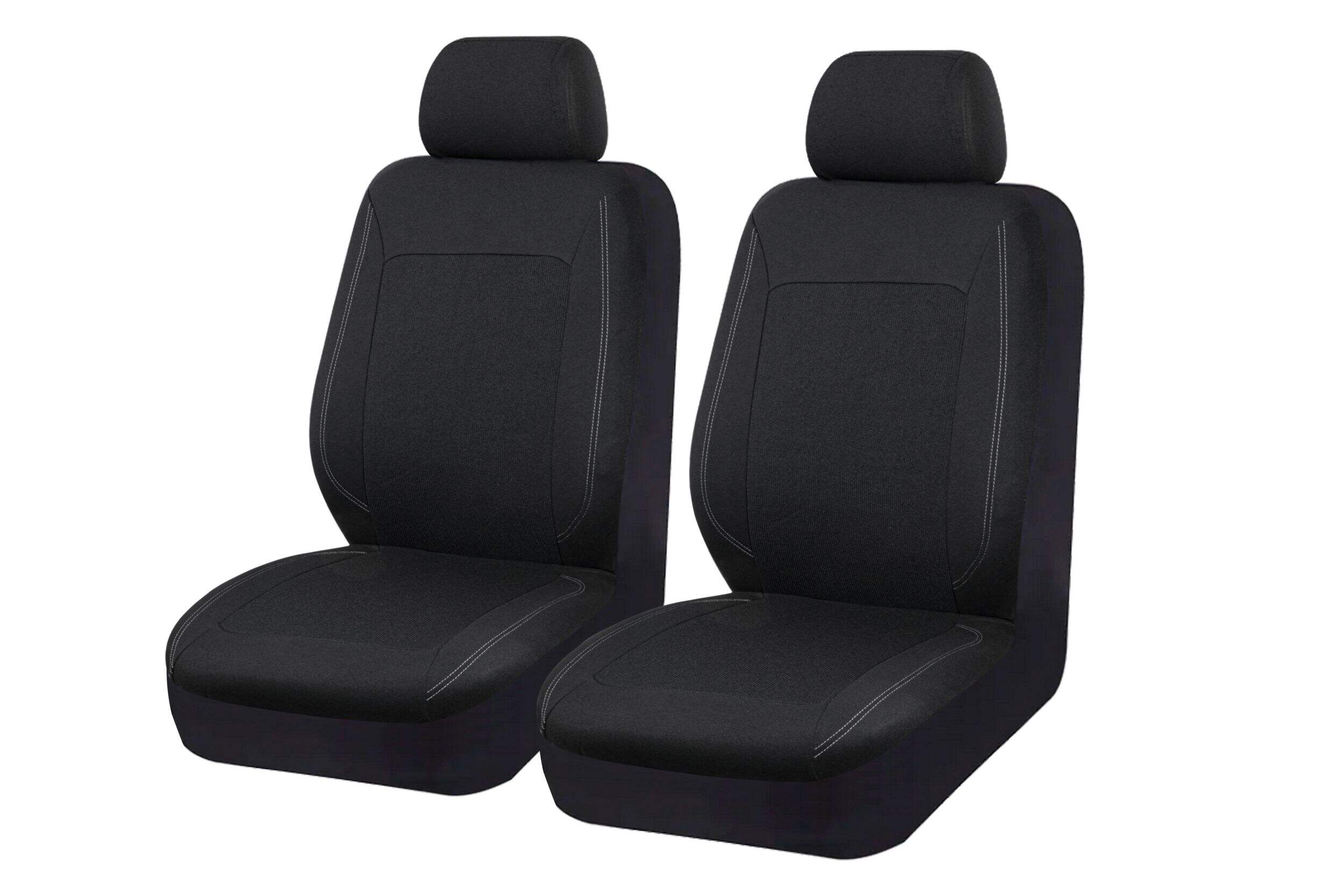 AutoTrends Woven Jacquard Seat Cover, 2-pk Front_Three_Fourths_Angled_Left