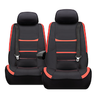 Housses de siège en similicuir Upshift, camion sport, paq. 2 Front_Flat