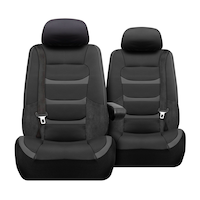 Upshift Faux Leather Seat Cover, Sport Truck, 2-pk Front_Elevated