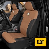 CAT Mesh Flex Seat Cover, Brown, 2-Pk Front_Angled_Left