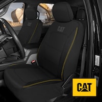 CAT Luxury PVC Mesh Seat Cover, Black, 2-Pk Front_Three_Fourths_Angled_Left