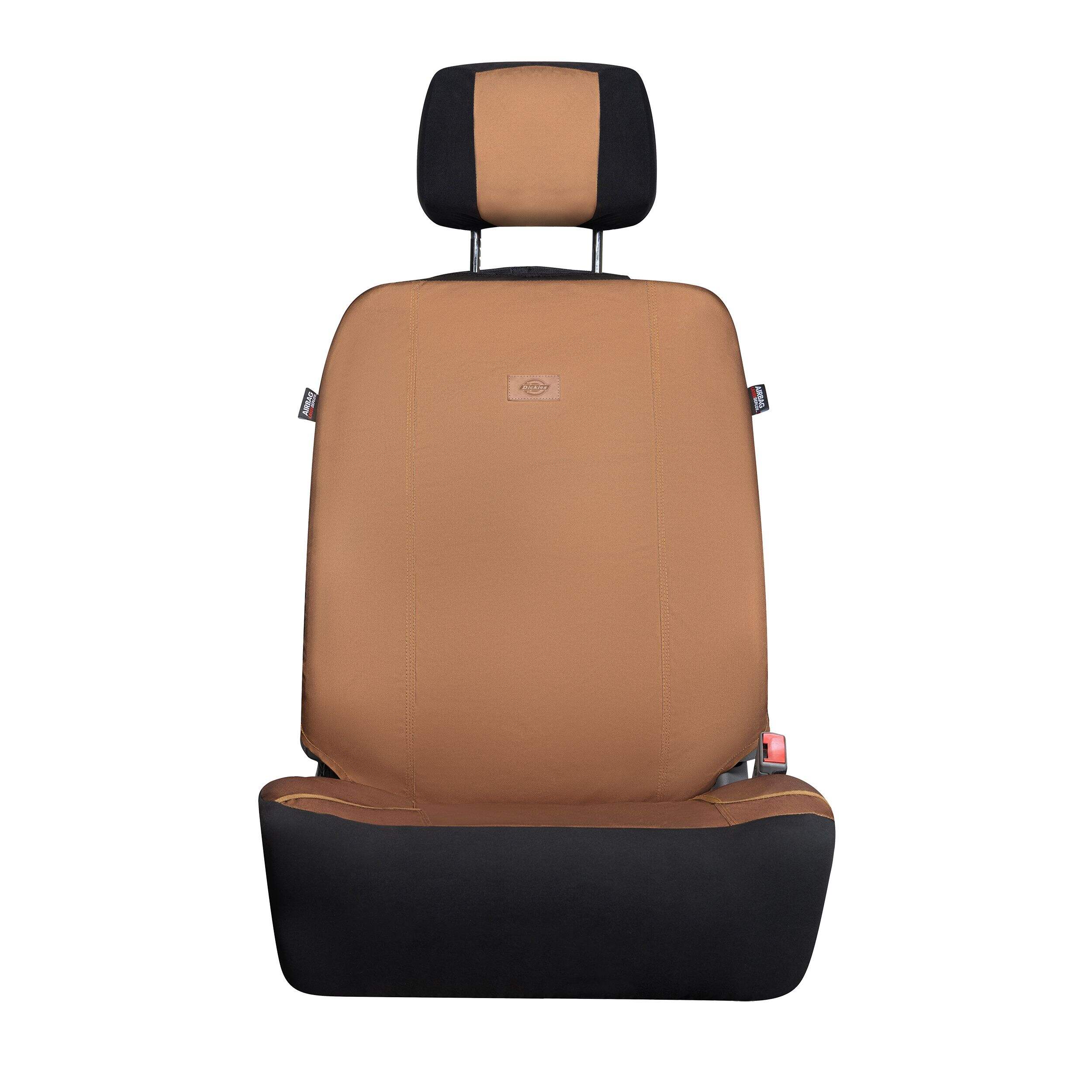 Housse de siège pour camion Dickies Pro Grade, avant, canard brun, paq. 1 Front_Flat