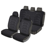 AutoTrends Wetsuit Water Repellent Front & Rear Protection Kit, Black, 3-Pc Front_Three_Fourths_Angled_Left