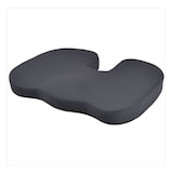 CAR PASS Memory Foam Cushion, Dark Grey Front_Three_Fourths_Angled_Left
