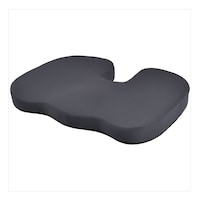 CAR PASS Memory Foam Cushion, Dark Grey Front_Three_Fourths_Angled_Left