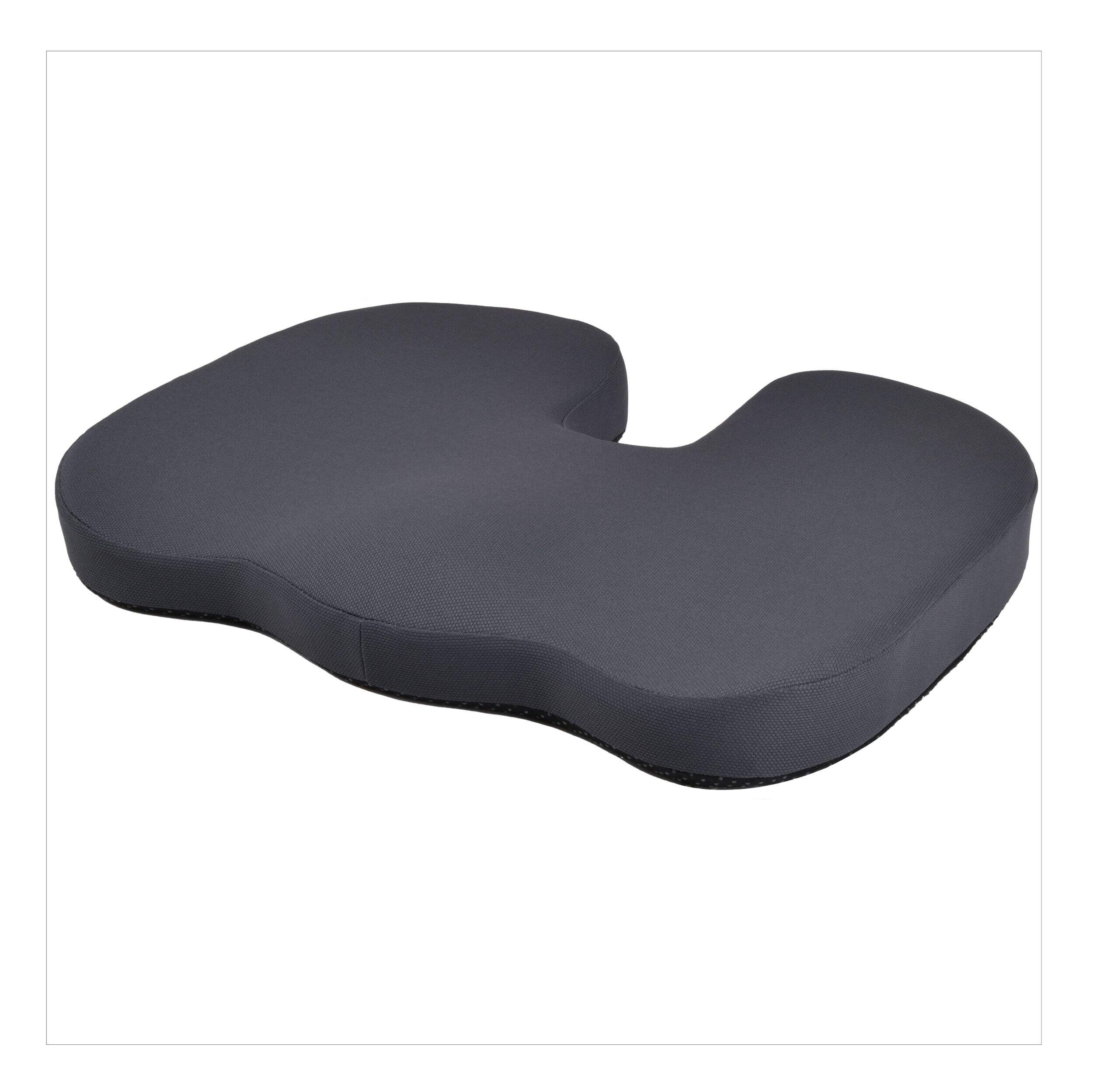 Coussin en mousse viscoélastique CAR PASS, gris foncé Front_Three_Fourths_Angled_Left