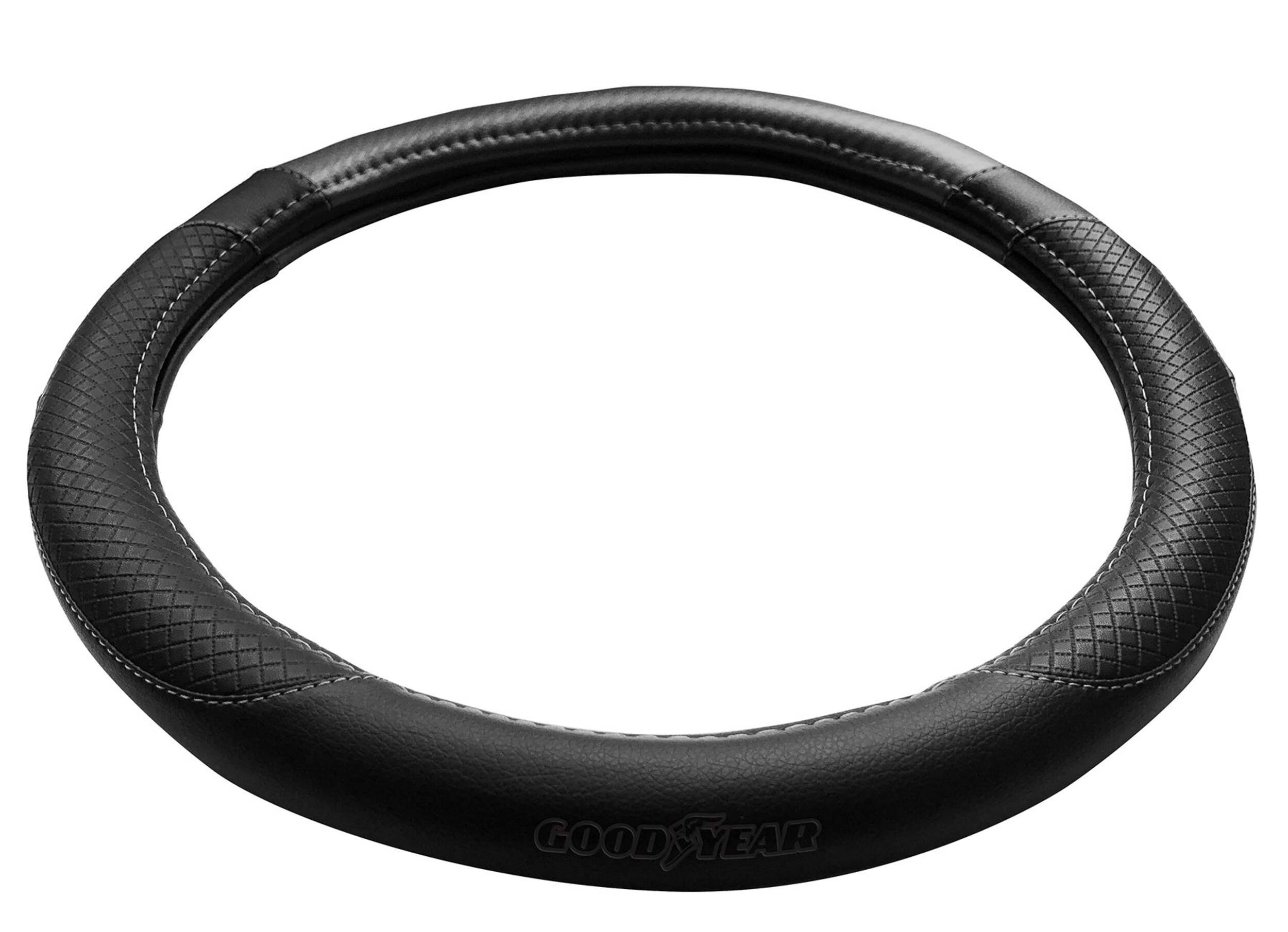 Goodyear Grid Sport Anti-Slip Steering Wheel Cover, Black Bottom_Plunge