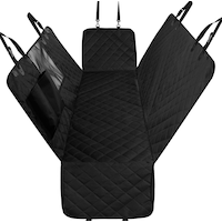 AutoTrends Deluxe Pet Hammock Waterproof Seat Protector with Side Flaps Front_Elevated