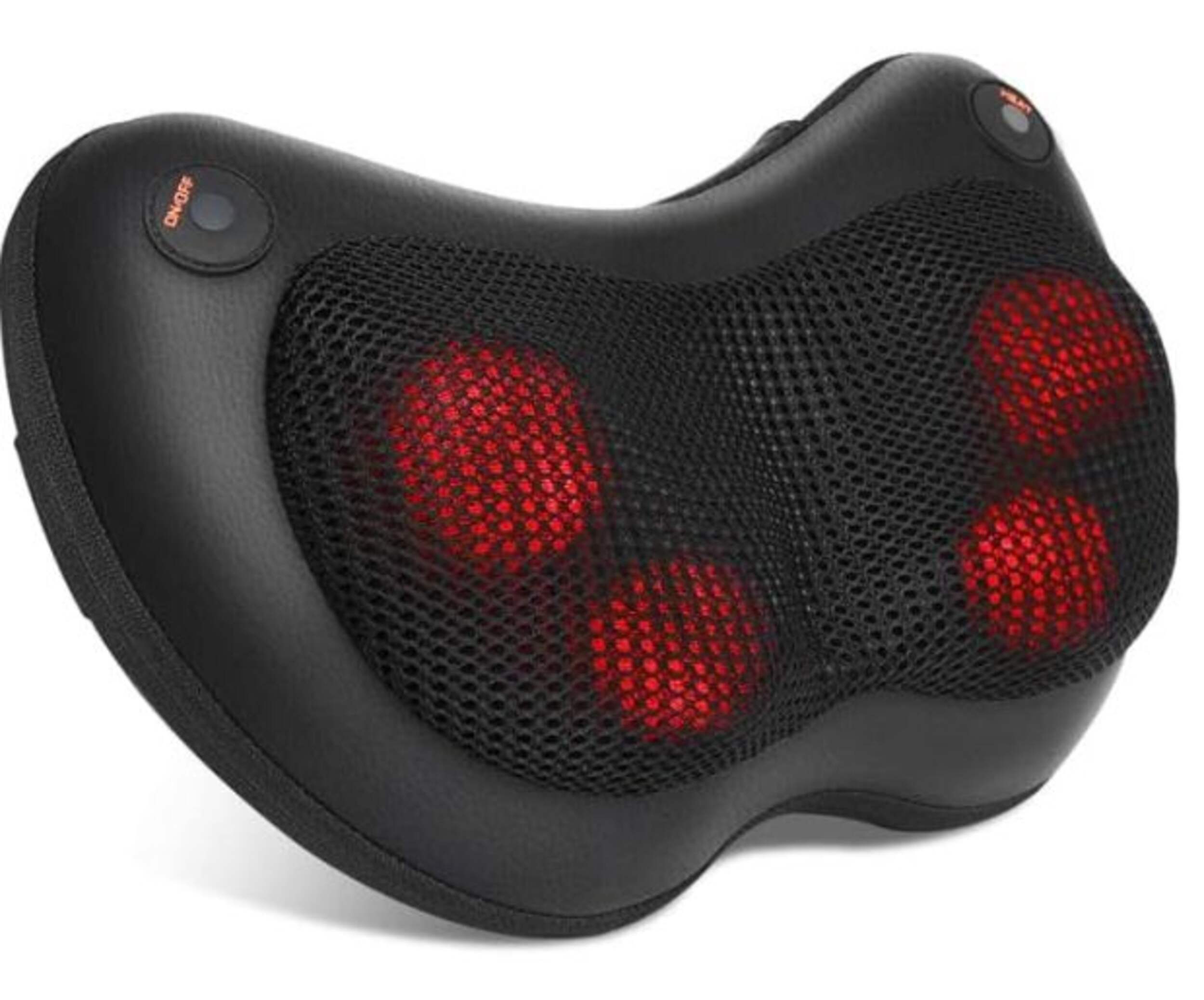 Reload 3D Shiatsu Deep Massage Cushion/Pillow, Black Front_Angled_Right