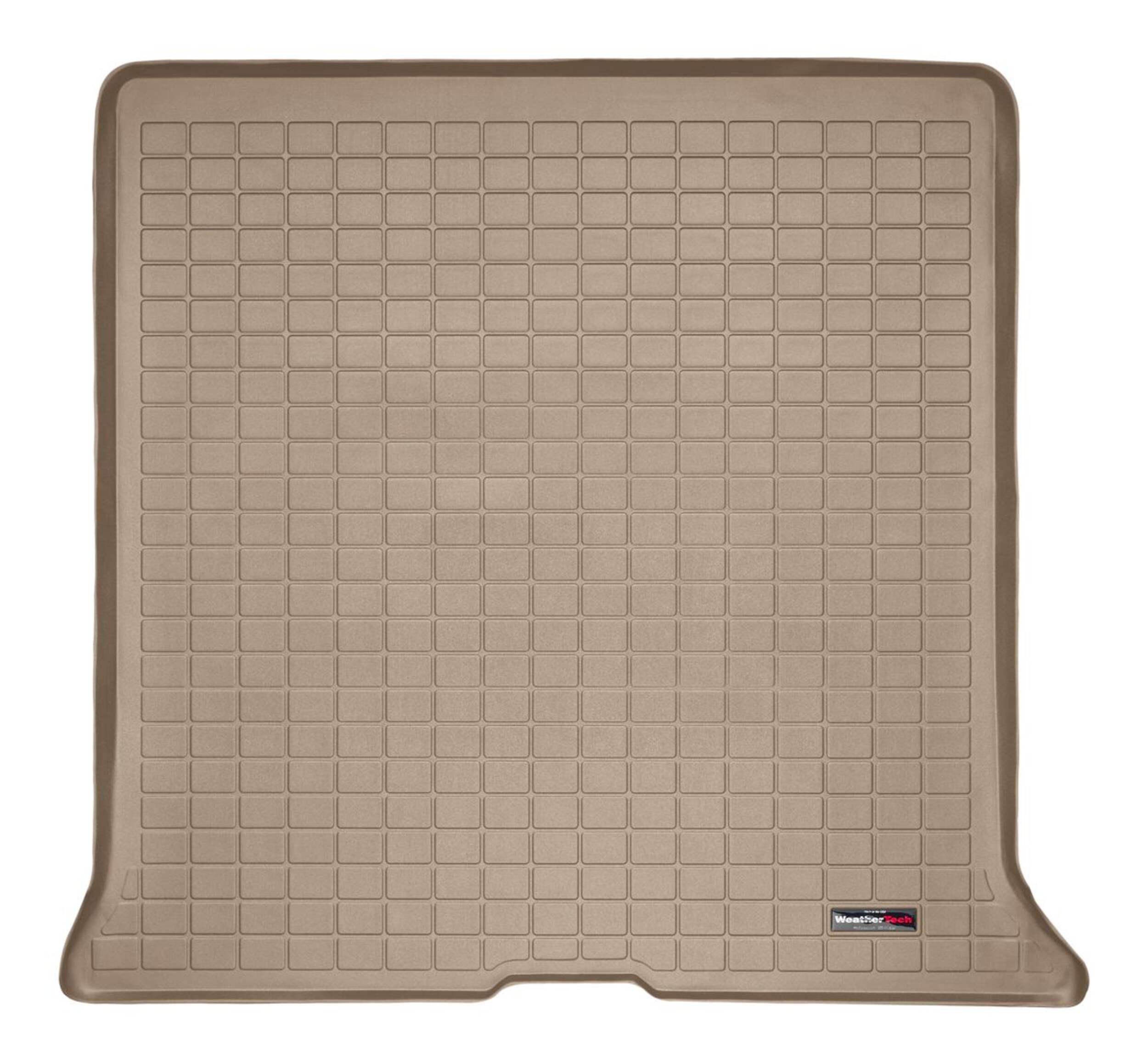 WeatherTech® Custom Trunk Cargo Liner, Behind 2nd Row Seating, Tan Overhead_Flat
