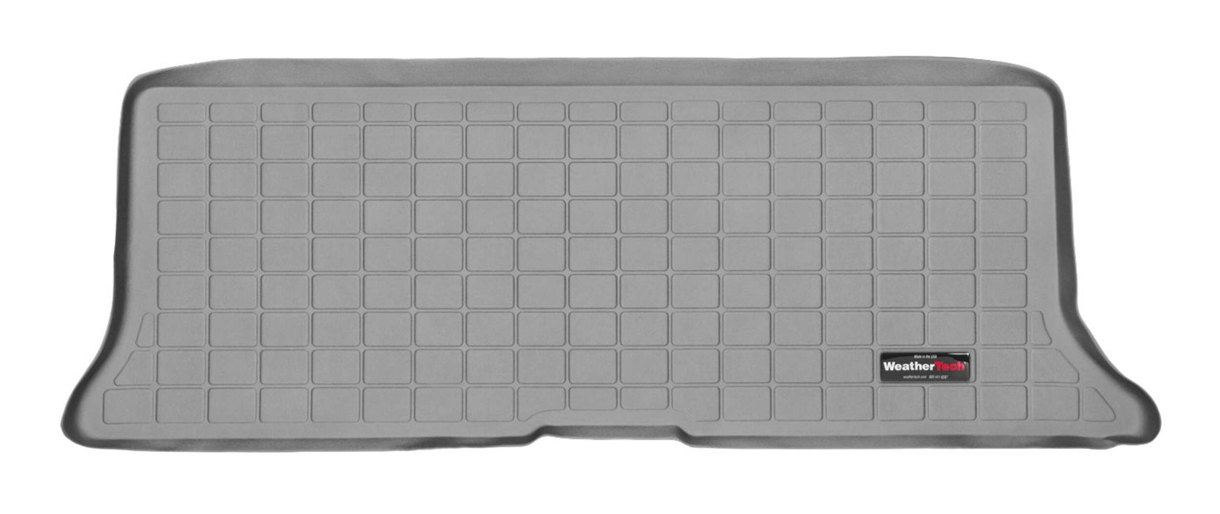 WeatherTech® Custom Trunk Cargo Liner, Behind 3rd Row Seating, Grey Overhead_Flat