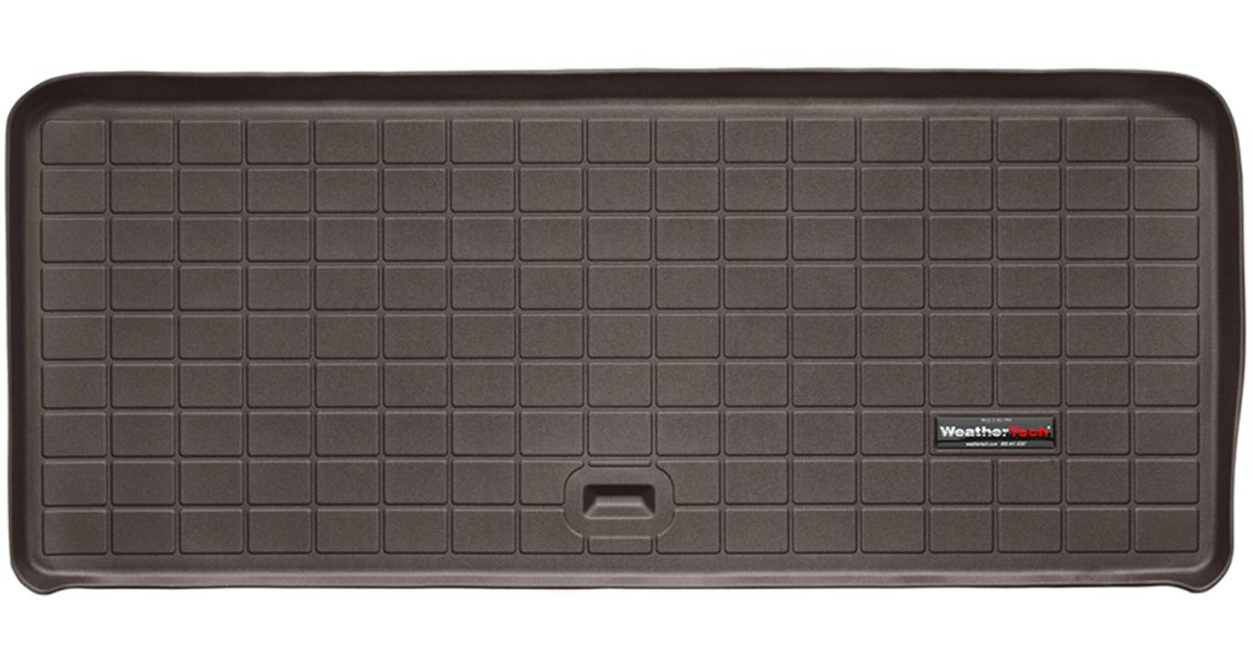 WeatherTech® Custom Cargo Liner, Behind 3rd Row Seating, Cocoa Overhead_Flat