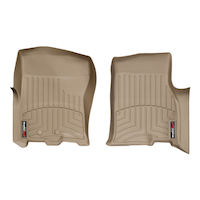 WeatherTech® Custom Front FloorLiner™ Carpet Protector, Tan Overhead_Flat