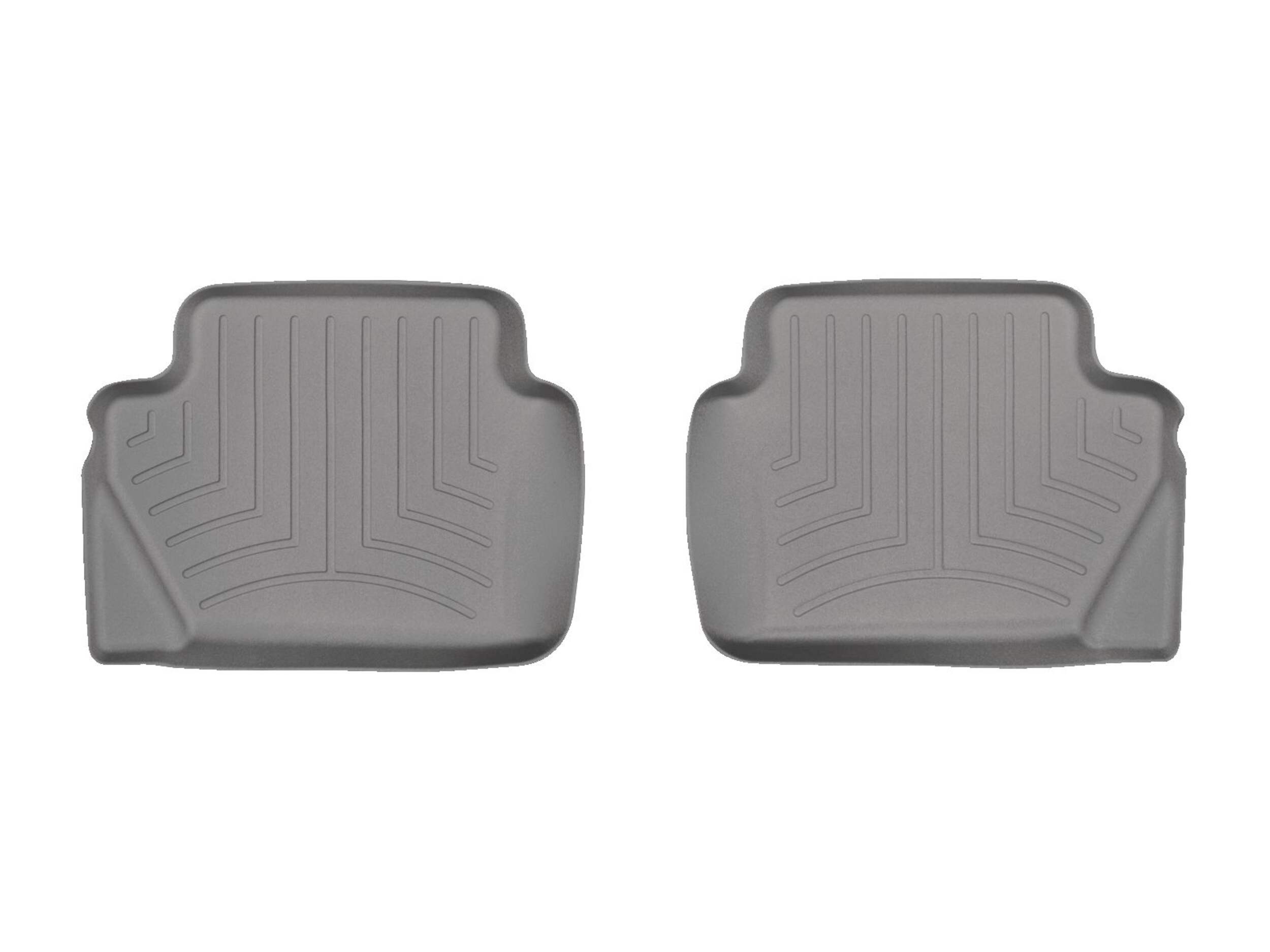 WeatherTech® Custom Rear FloorLiner™, Grey Overhead_Flat