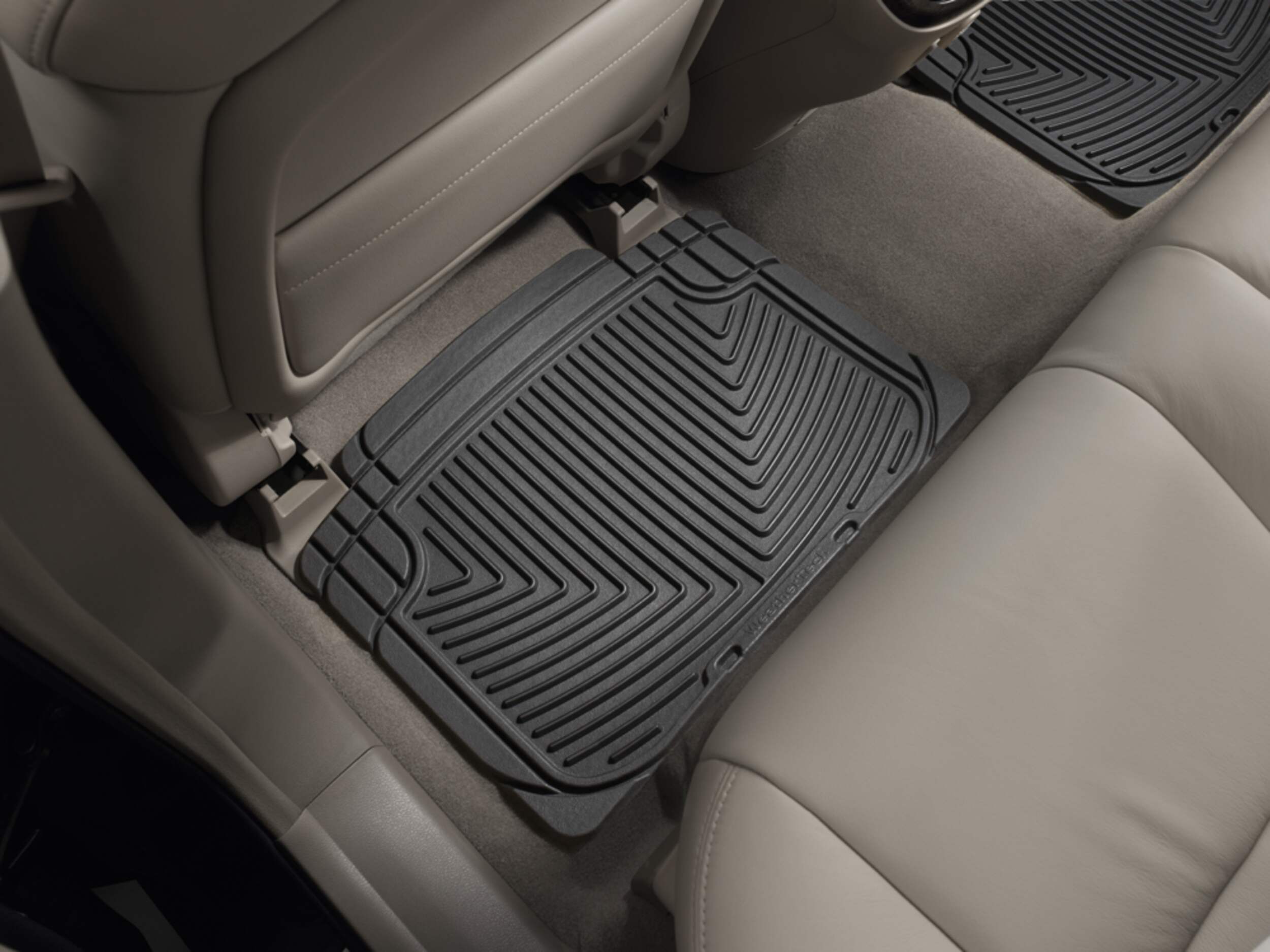 WeatherTech® All-Weather Floor Mats, Rear, Black Overhead_Plunge