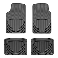 WeatherTech® All-Weather Mats Set, Black Overhead_Flat