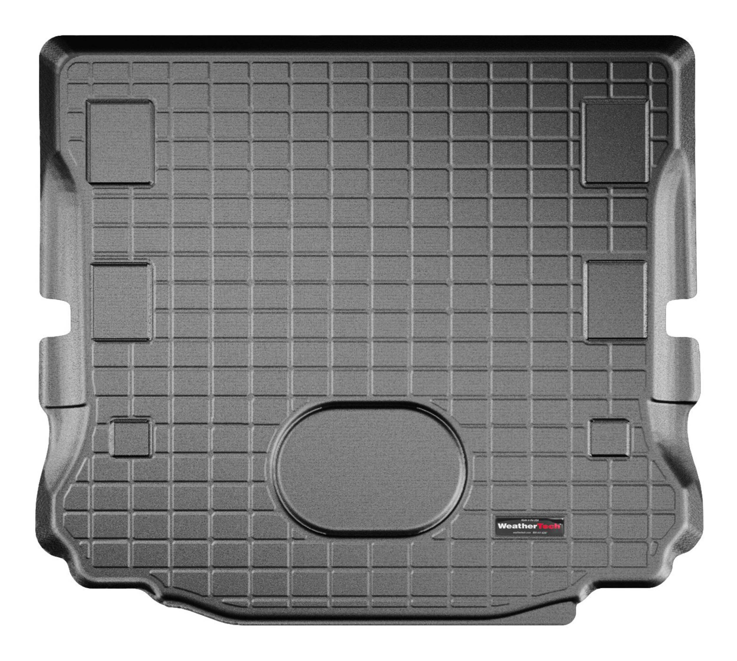 WeatherTech® Custom Cargo Liner, Behind 1st Row Seating, Black Overhead_Flat
