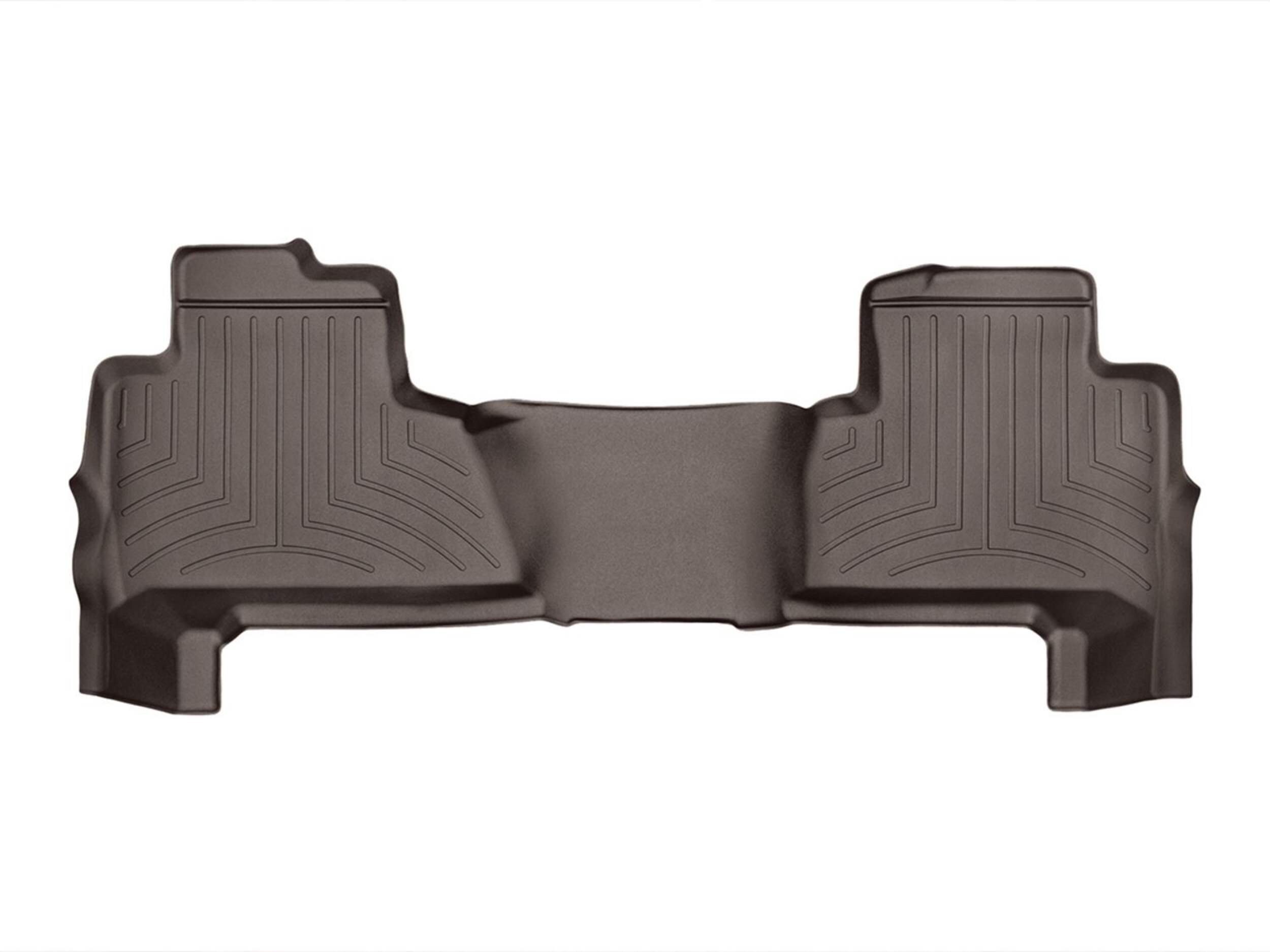 WeatherTech® Custom Rear Seat FloorLiner™, Cocoa Overhead_Flat