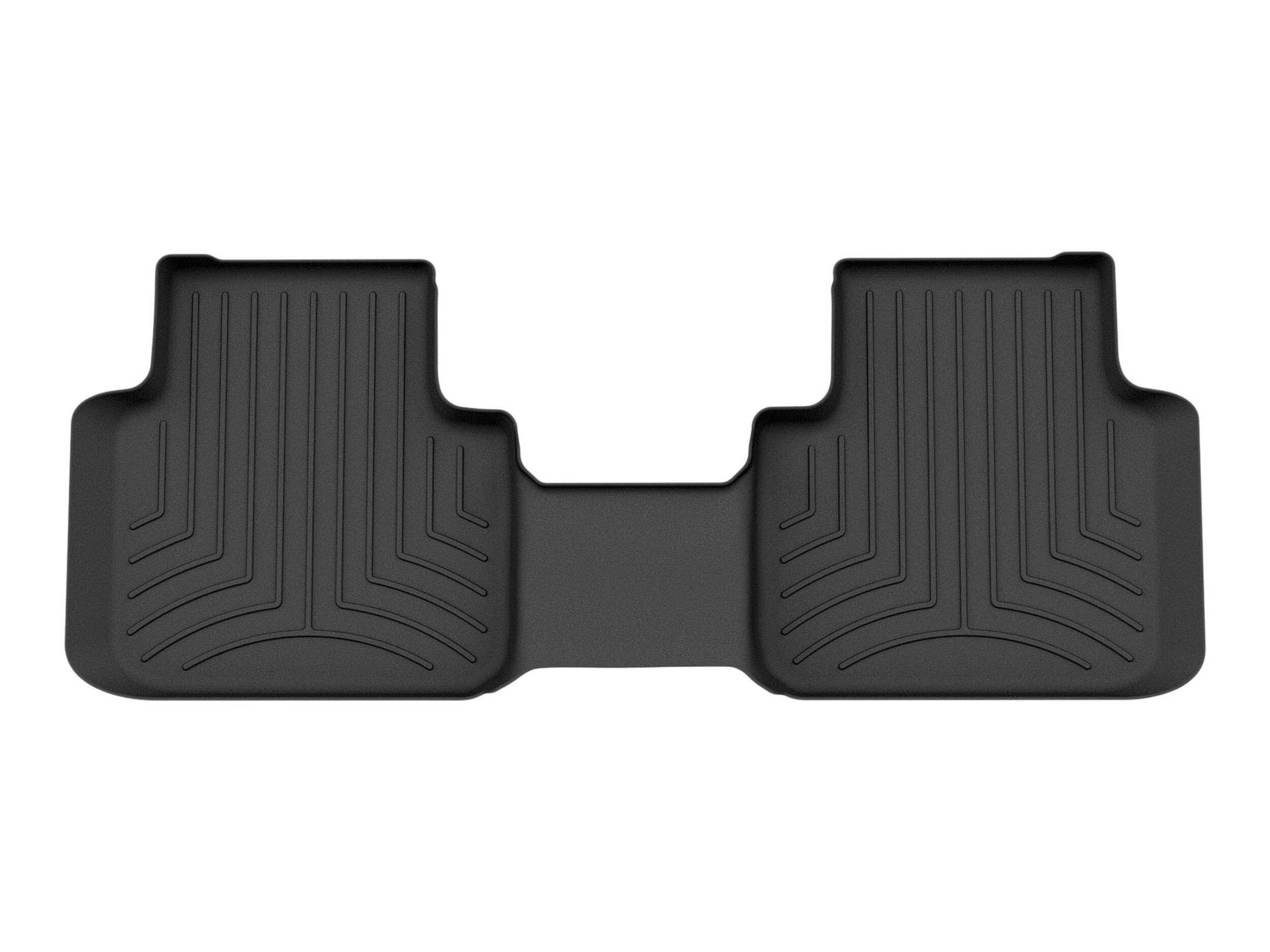 WeatherTech FloorLiner HP for Second Row Seats, Black Overhead_Flat