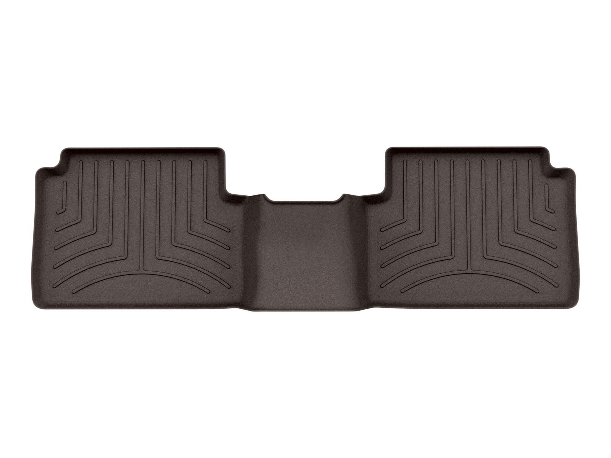 WeatherTech FloorLiner HP for Second Row Seats, Cocoa Overhead_Flat