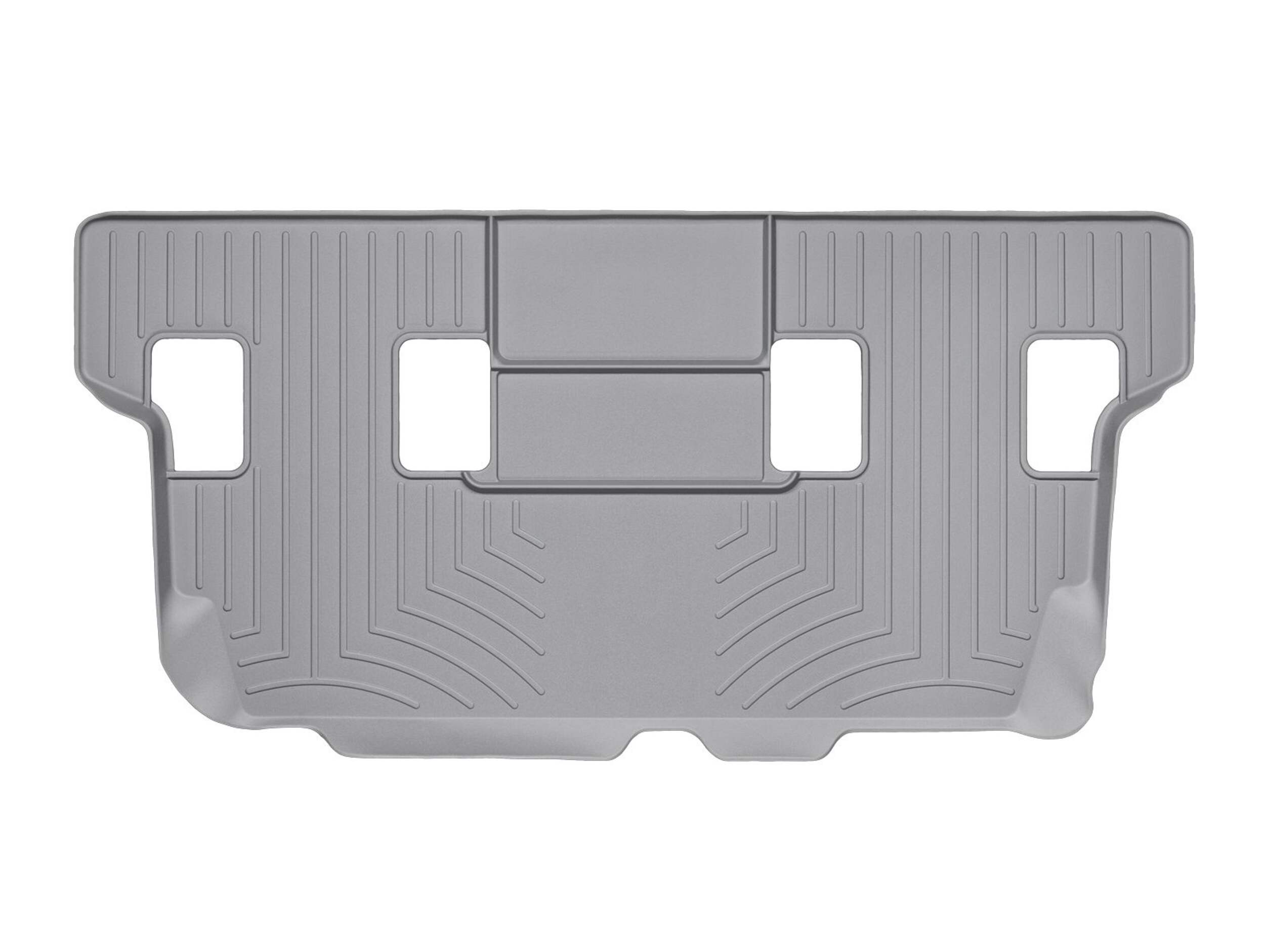 WeatherTech® Custom FloorLiner™, 3rd Row, Grey Overhead_Flat