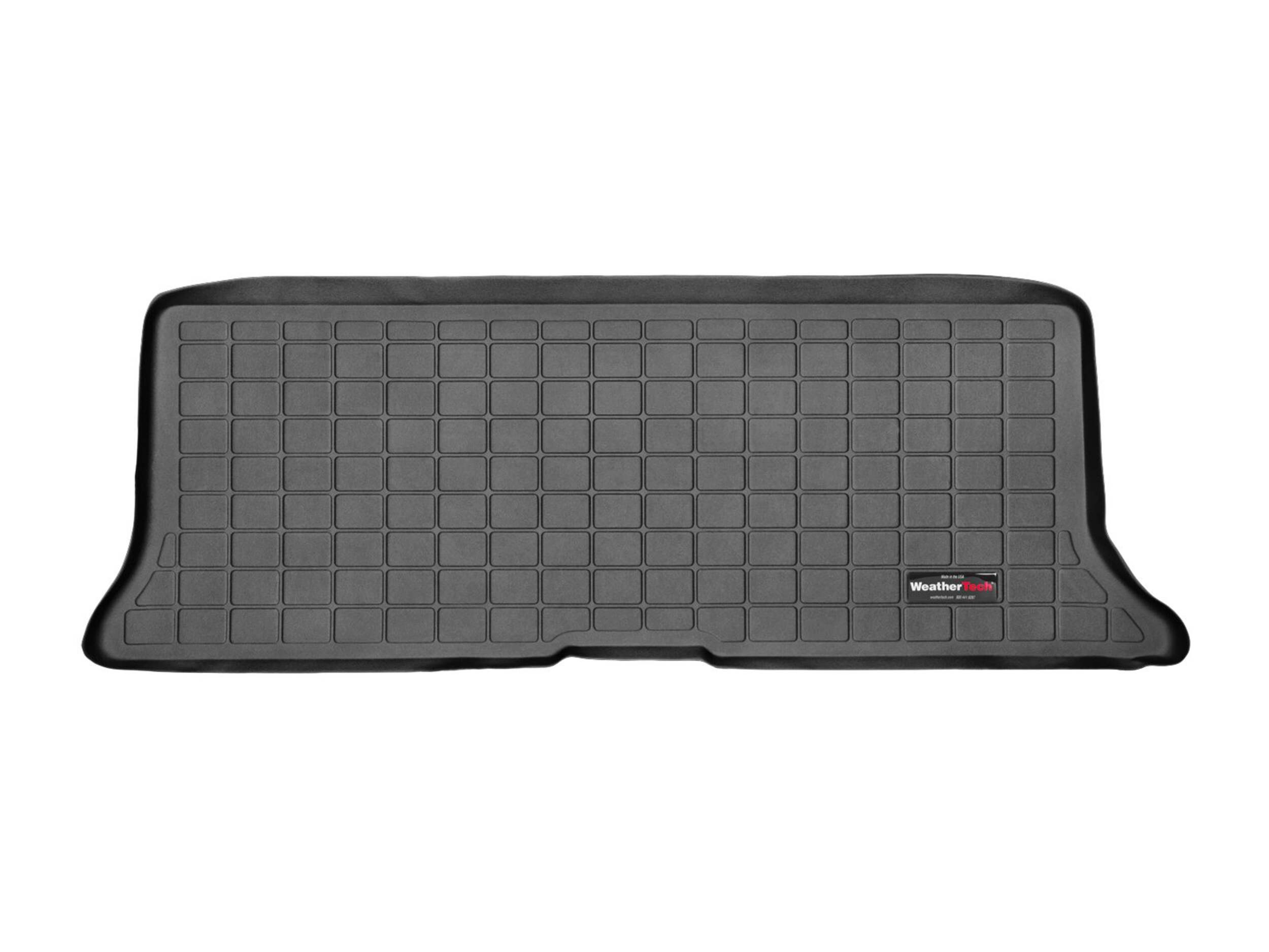 WeatherTech® Behind 3rd Row Seating Custom Cargo Liner, Black Overhead_Flat