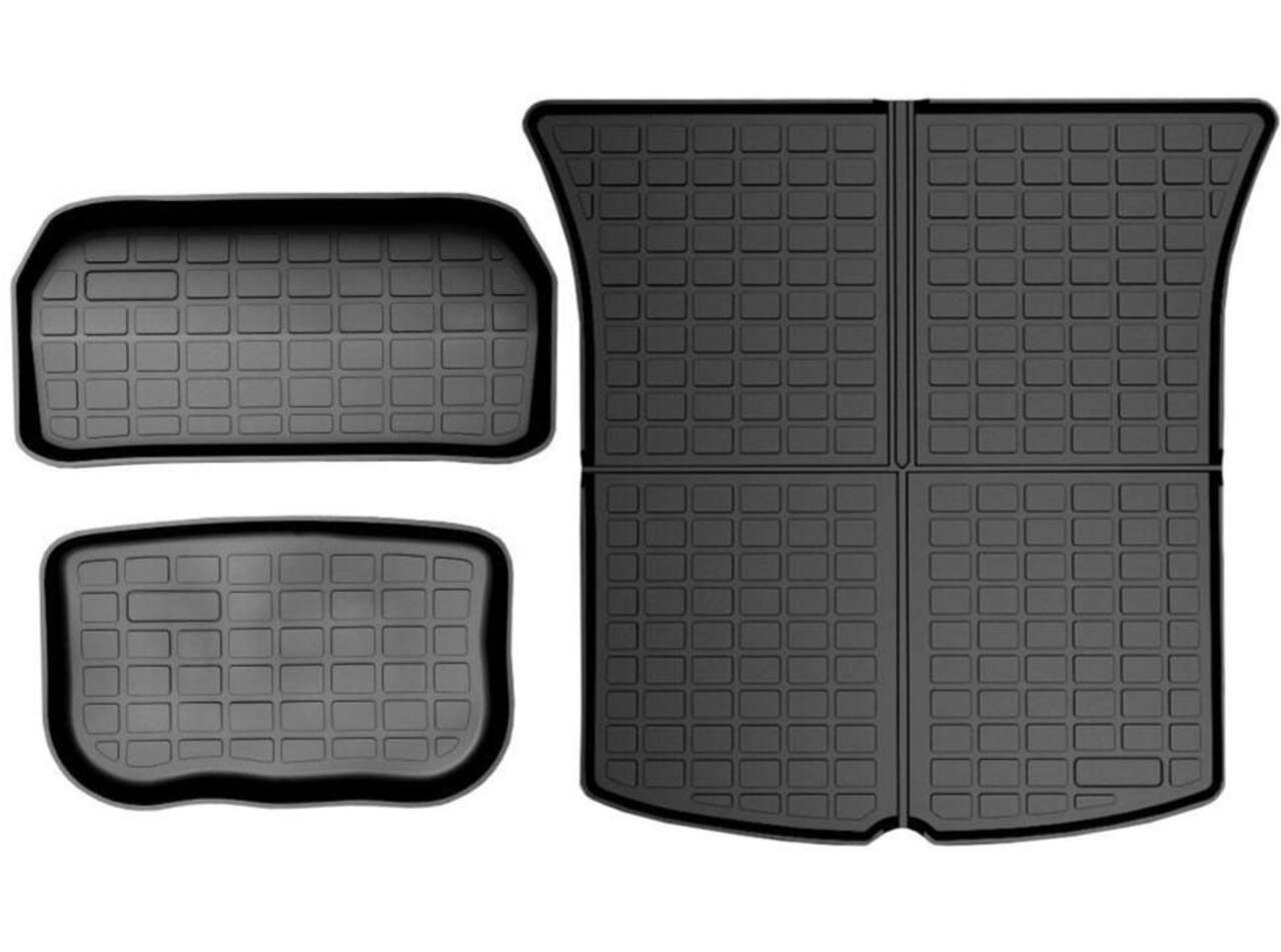 EVACA Tesla Model Y Frunk/Trunk/Compartment Mat Set, 3-pc