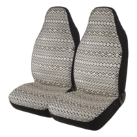 AutoTrends Metallic Aztec Seat Cover, 2-pk Front_Angled_Left