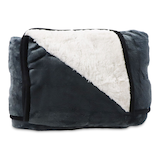 Goodyear Sherpa Travel Blanket, Grey Front_Flat