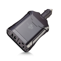 Bluehive 120W Inverter, Dual USB Front_Three_Fourths_Angled_Left