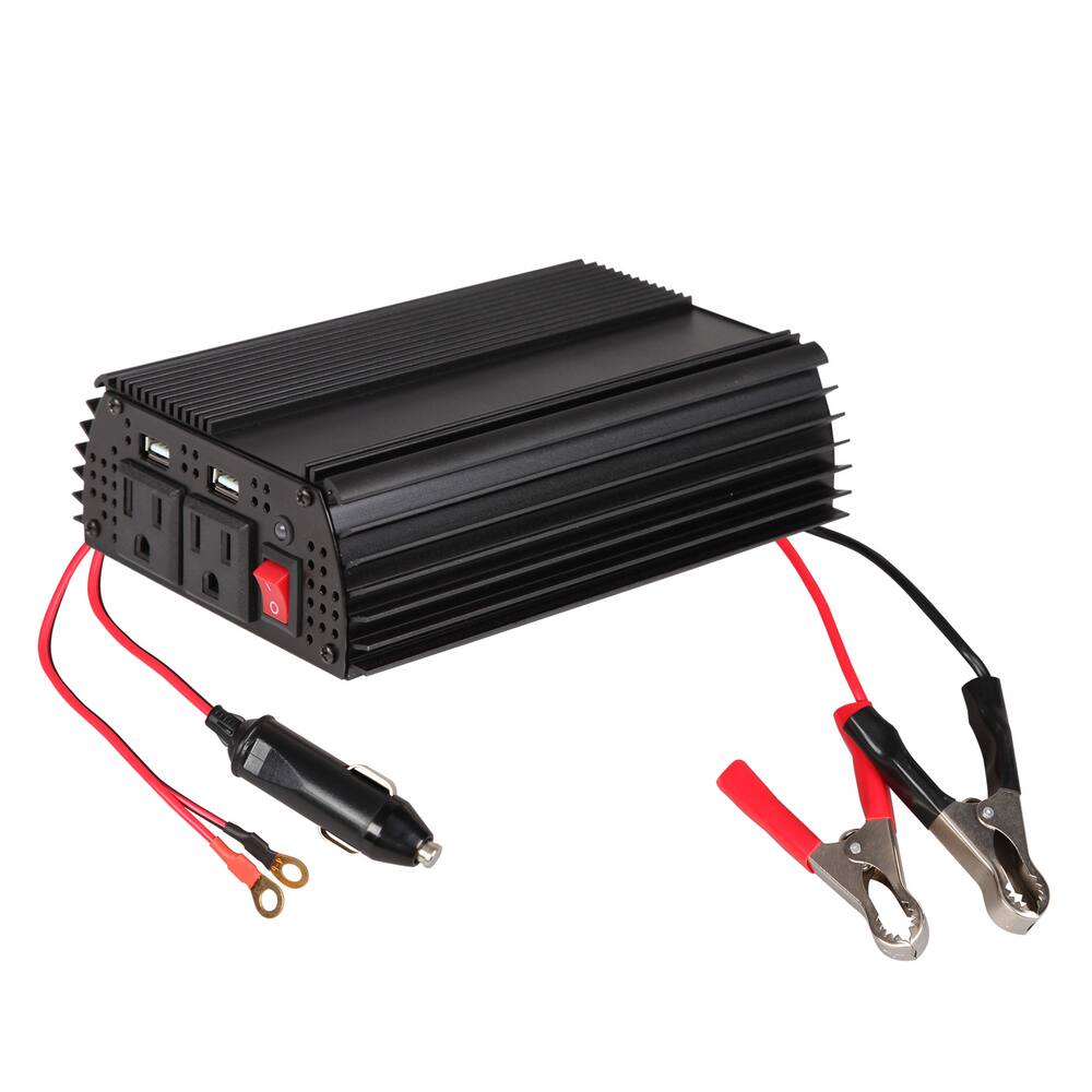 MotoMaster Eliminator 12V/24V 400W Power Inverter with USB Port, Power ...