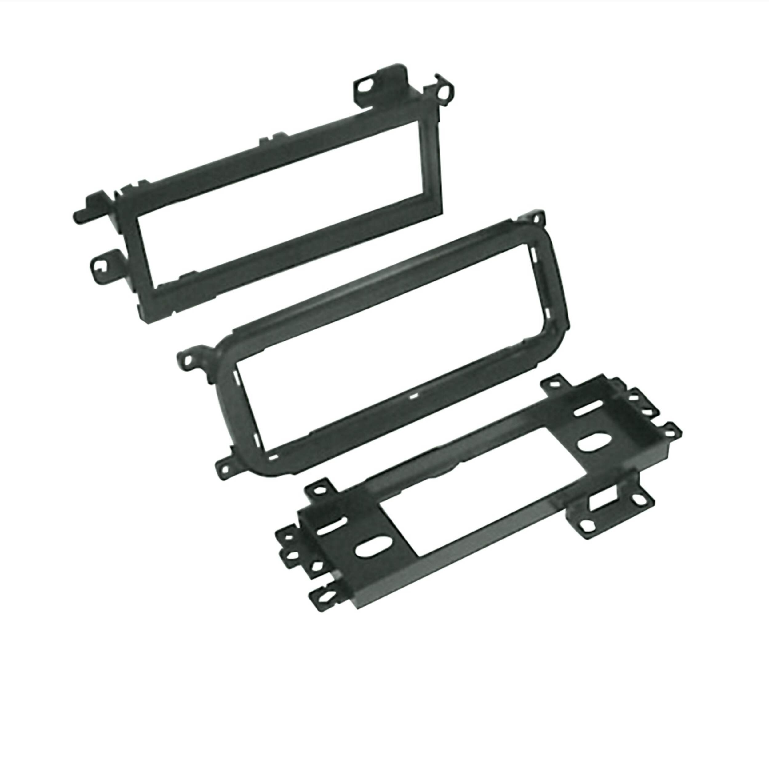 Scosche Dash Single DIN Install Kit for 1974 and Up Ford, Chrysler, Jeep Vehicles Front_Angled_Right