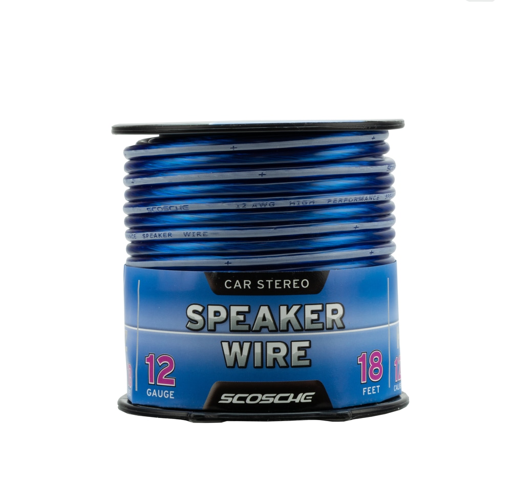 Scosche 12Gauge Subwoofer Wire, 18ft, Blue Canadian Tire