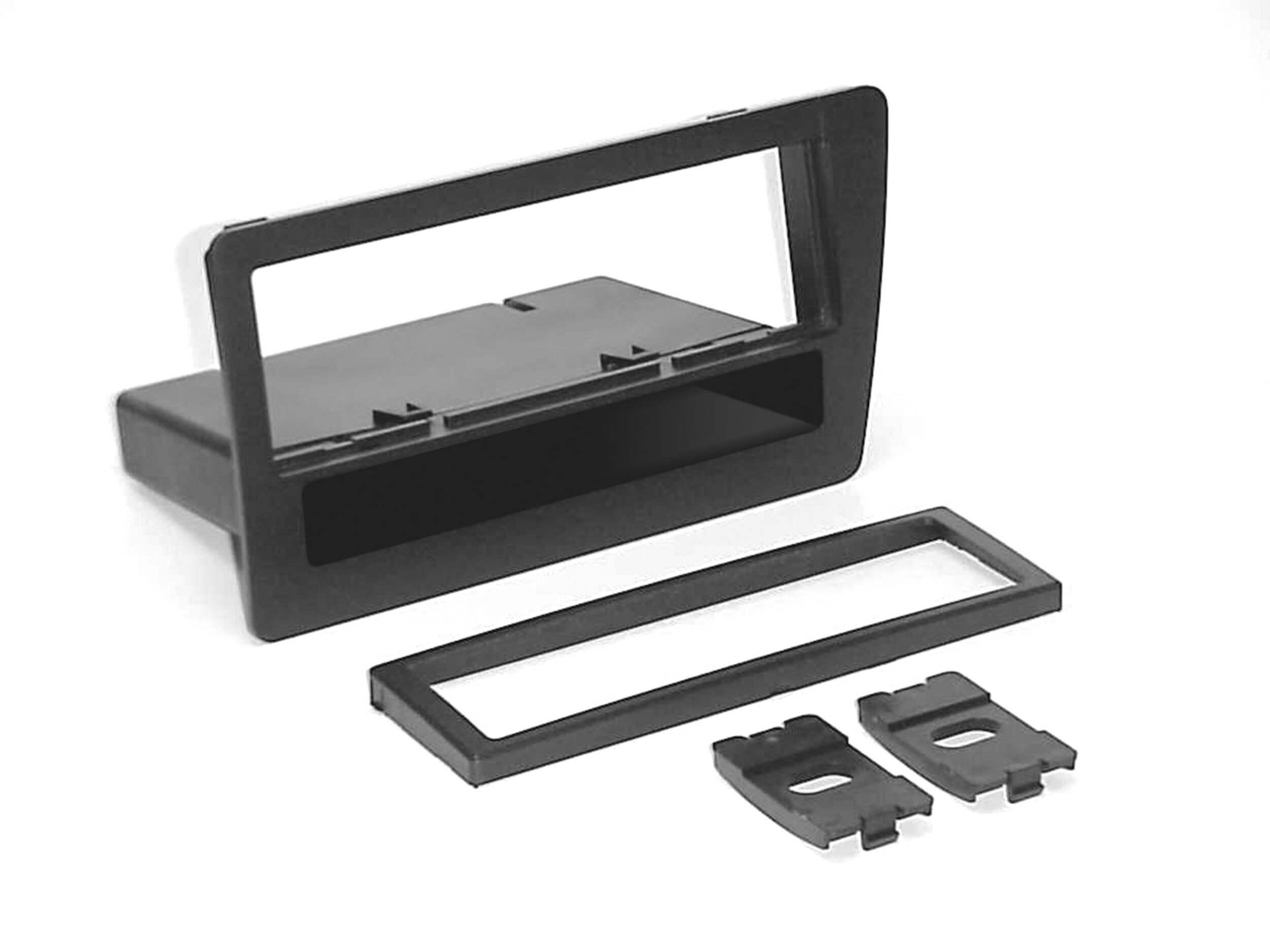 Trousse d’installation de tableau de bord Scosche&nbsp;HA1710B à DIN double pour véhicules Honda Civic&nbsp;2001-2005 Front_Angled_Right