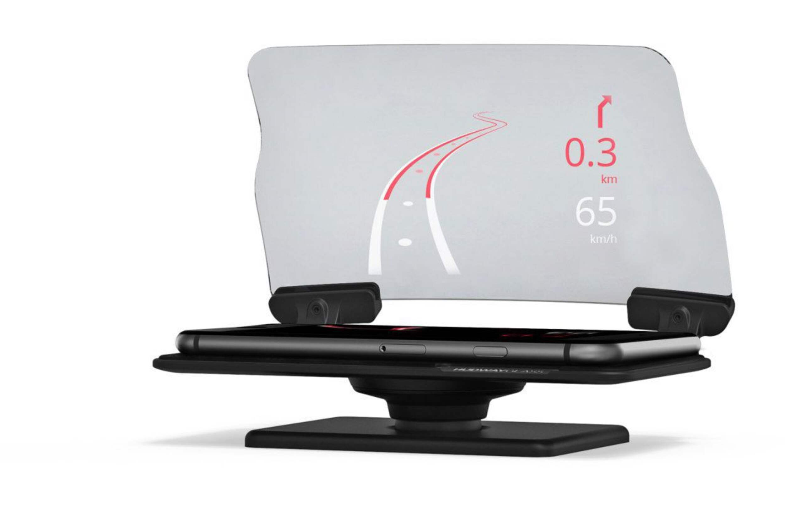 Hudway Heads Up Display Front_Angled_Left