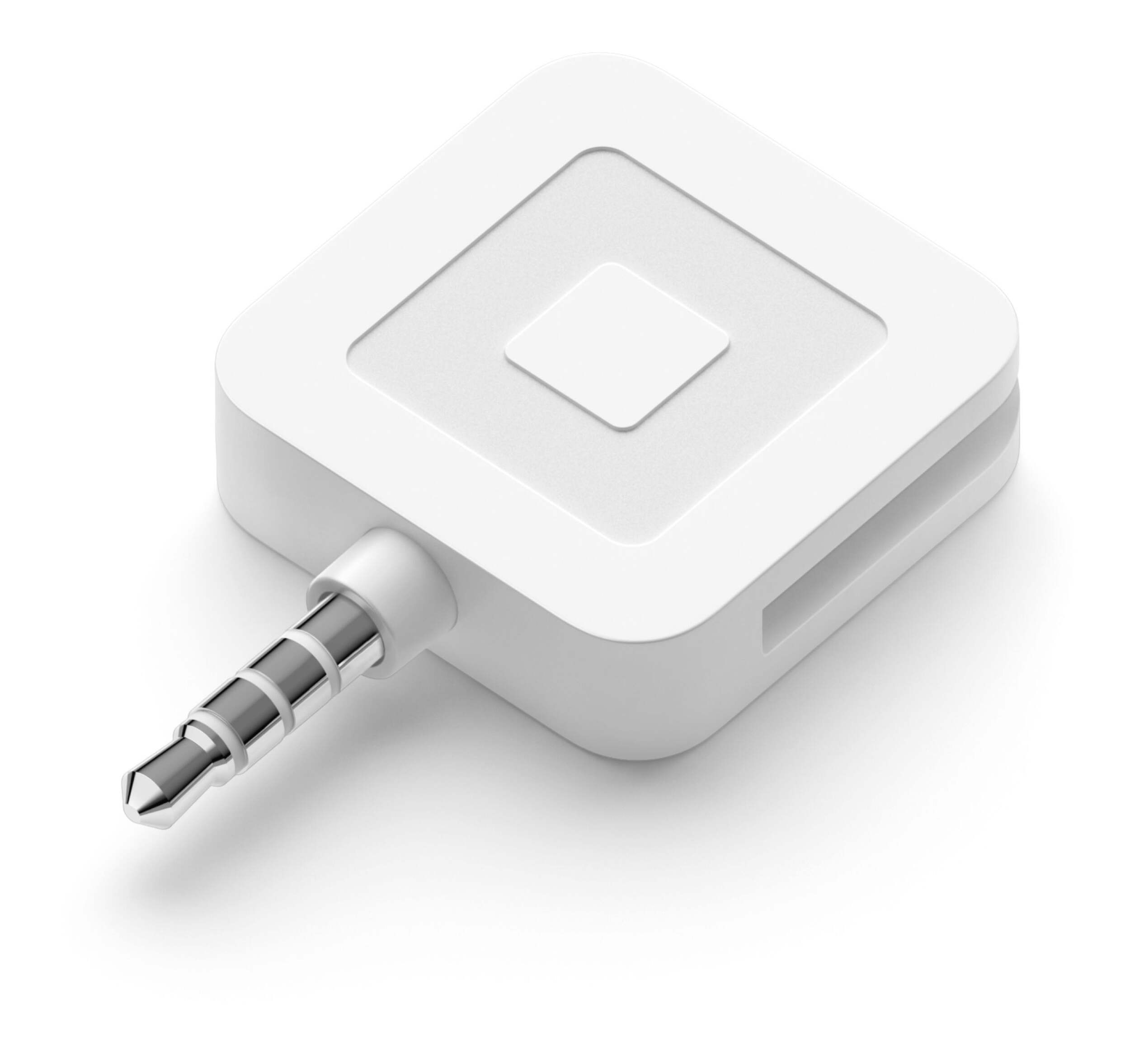 Square Reader for Magstripe with headset jack Front_Three_Fourths_Angled_Left