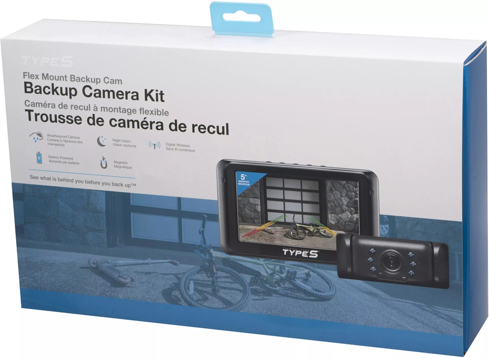 Type S Flex Mount Backup Camera with 5in Monitor Canadian Tire