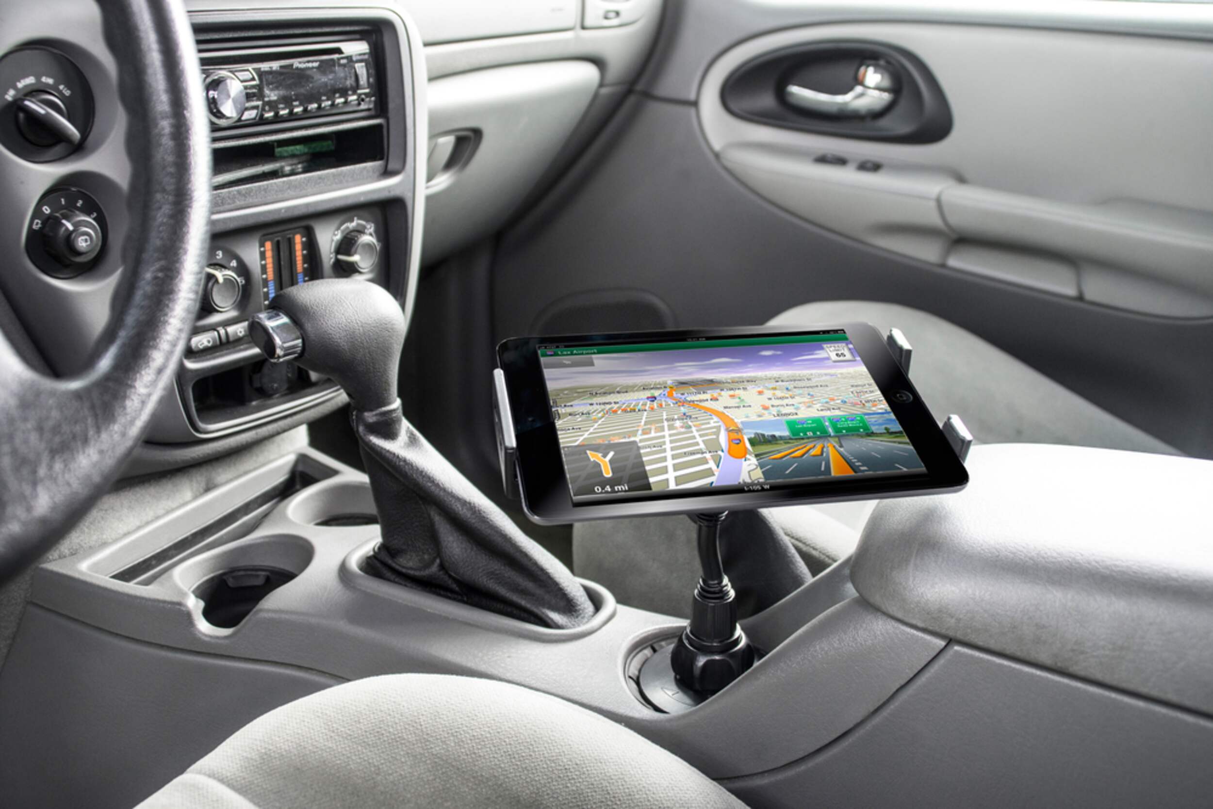 Bracketron Phone/Tablet Phabgrip Cup Holder and Mount, Large Front_Angled_Left