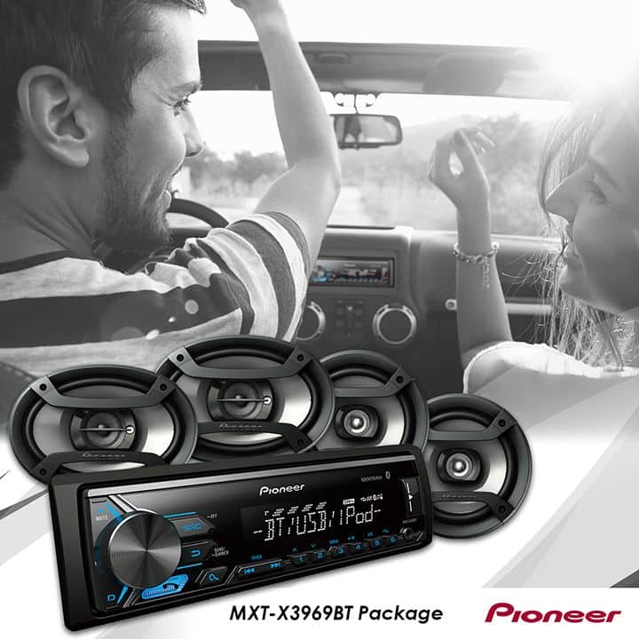 Pioneer bluetooth car audio store bundle package