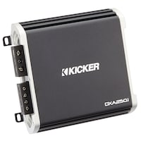 Kicker DXA 250W Mono Amplifier, Black Front_Angled_Right