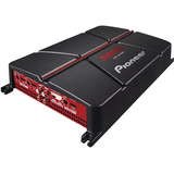 Pioneer GM-A4704 Car Audio 600W Amplifier, Bridgeable, Black/Red Front_Angled_Right