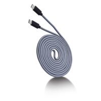 Bluehive Braided Type-C to Type-C Cable, Grey, 6-ft Composite_or_Mixed